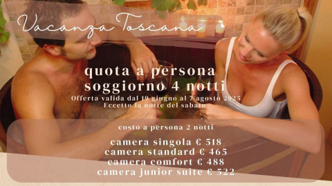 2025 hotel 2 mari vacanza toscana 4 notti IN38